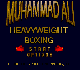 Muhammad Ali Heavyweight Boxing (Europe) Title Screen